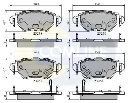 CBP31504 CBP31504 Comline - Гальмівні колодки до дисків COMLINE підбір по vin на Brocar