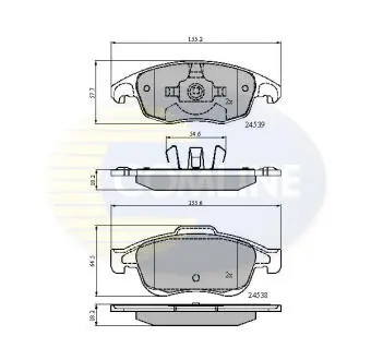 CBP01719 CBP01719 Comline - Гальмівні колодки до дисків COMLINE підбір по vin на Brocar