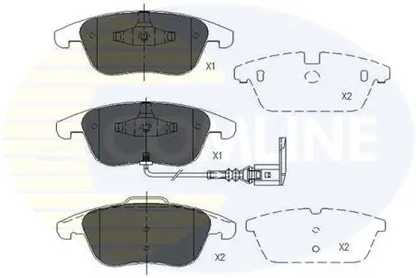 CBP16022 CBP16022 Comline - Гальмівні колодки до дисків COMLINE підбір по vin на Brocar
