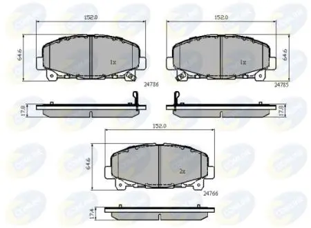 CBP32010 CBP32010 Comline - Гальмівні колодки до дисків COMLINE підбір по vin на Brocar