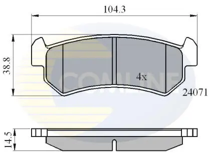 CBP01191 CBP01191 Comline - Гальмівні колодки до дисків COMLINE підбір по vin на Brocar