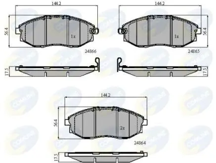 CBP31585 CBP31585 Comline - Гальмівні колодки до дисків COMLINE підбір по vin на Brocar