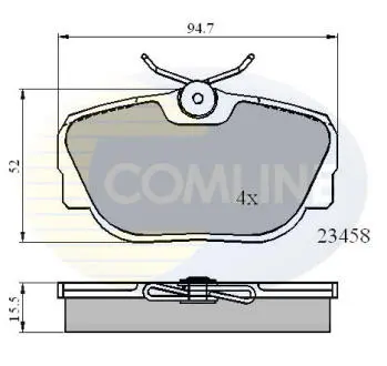 CBP01093 CBP01093 Comline - Гальмівні колодки до дисків COMLINE подбор по vin на Brocar