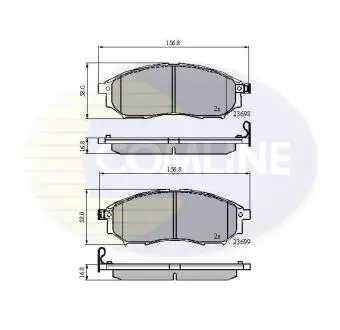 CBP31524 CBP31524 Comline - Гальмівні колодки до дисків COMLINE подбор по vin на Brocar