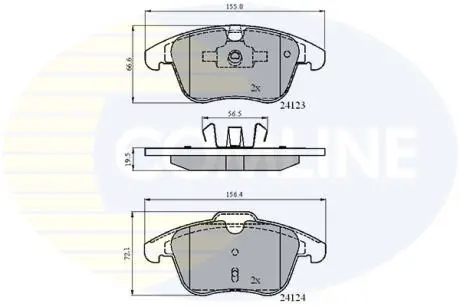 CBP01591 CBP01591 Comline - Гальмівні колодки до дисків COMLINE подбор по vin на Brocar