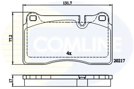 CBP06030 CBP06030 Comline - Гальмівні колодки до дисків COMLINE підбір по vin на Brocar