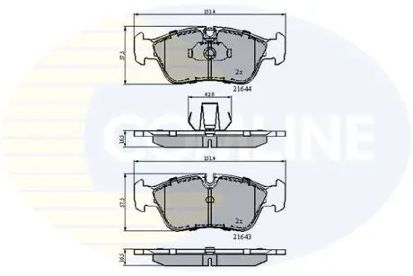 CBP01023 CBP01023 Comline - Гальмівні колодки до дисків COMLINE підбір по vin на Brocar
