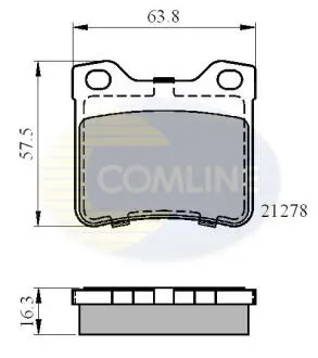 CBP01060 CBP01060 Comline - Гальмівні колодки до дисків COMLINE подбор по vin на Brocar