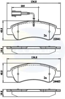 CBP11604 CBP11604 Comline - Гальмівні колодки до дисків COMLINE підбір по vin на Brocar