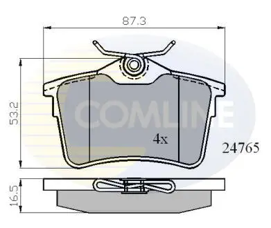 CBP01797 CBP01797 Comline - Гальмівні колодки до дисків COMLINE підбір по vin на Brocar