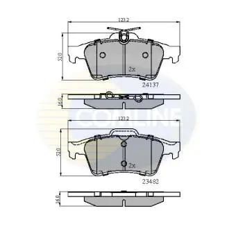 CBP01599 CBP01599 Comline - Гальмівні колодки до дисків COMLINE подбор по vin на Brocar