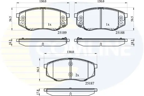 CBP32194 CBP32194 Comline - Гальмівні колодки до дисків COMLINE подбор по vin на Brocar