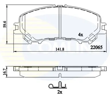 CBP32304 CBP32304 Comline - Гальмівні колодки до дисків COMLINE подбор по vin на Brocar