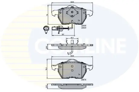 CBP11542 CBP11542 Comline - Гальмівні колодки до дисків COMLINE підбір по vin на Brocar