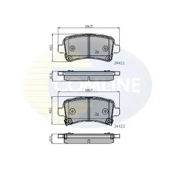 CBP31795 CBP31795 Comline - Гальмівні колодки до дисків COMLINE підбір по vin на Brocar