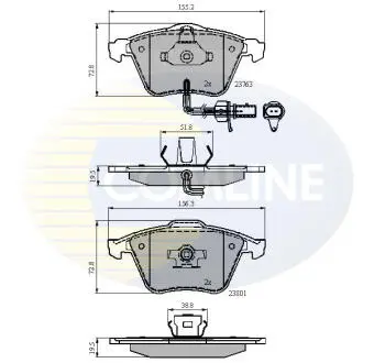 CBP11753 CBP11753 Comline - Гальмівні колодки до дисків COMLINE підбір по vin на Brocar