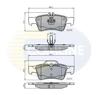 CBP01118 CBP01118 Comline - Гальмівні колодки до дисків COMLINE подбор по vin на Brocar