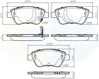 CBP31594 CBP31594 Comline - Гальмівні колодки до дисків COMLINE подбор по vin на Brocar