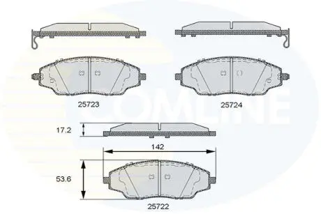 CBP36083 CBP36083 Comline - Гальмівні колодки до дисків COMLINE підбір по vin на Brocar