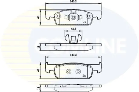 CBP02144 CBP02144 Comline - Гальмівні колодки до дисків COMLINE подбор по vin на Brocar