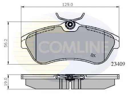 CBP01146 CBP01146 Comline - Гальмівні колодки до дисків COMLINE підбір по vin на Brocar