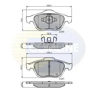 CBP01116 CBP01116 Comline - Гальмівні колодки до дисків COMLINE подбор по vin на Brocar