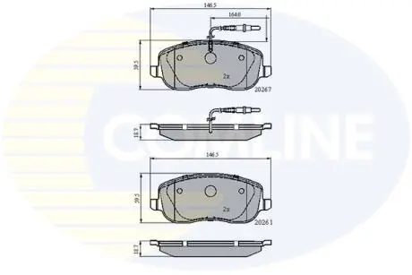CBP11158 CBP11158 Comline - Гальмівні колодки до дисків COMLINE подбор по vin на Brocar