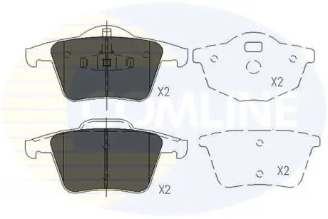 CBP06027 CBP06027 Comline - Гальмівні колодки до дисків COMLINE підбір по vin на Brocar