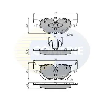 CBP01708 CBP01708 Comline - Гальмівні колодки до дисків COMLINE подбор по vin на Brocar