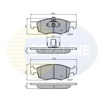 CBP01221 CBP01221 Comline - Гальмівні колодки до дисків COMLINE подбор по vin на Brocar
