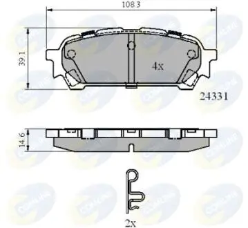 CBP31775 CBP31775 Comline - Гальмівні колодки до дисків COMLINE подбор по vin на Brocar