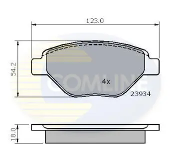 CBP01159 CBP01159 Comline - Гальмівні колодки до дисків COMLINE подбор по vin на Brocar