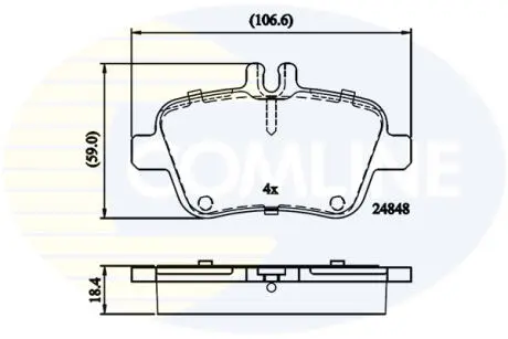 CBP02209 CBP02209 Comline - Гальмівні колодки до дисків COMLINE підбір по vin на Brocar