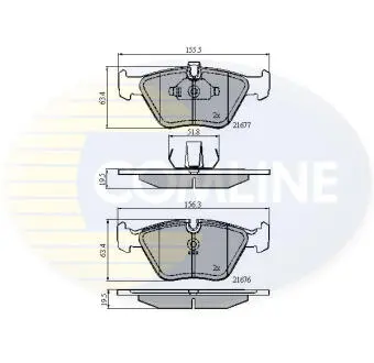 CBP01010 CBP01010 Comline - Гальмівні колодки до дисків COMLINE підбір по vin на Brocar