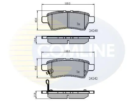 CBP31518 CBP31518 Comline - Гальмівні колодки до дисків COMLINE підбір по vin на Brocar