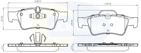 CBP06059 CBP06059 Comline - Гальмівні колодки до дисків COMLINE підбір по vin на Brocar