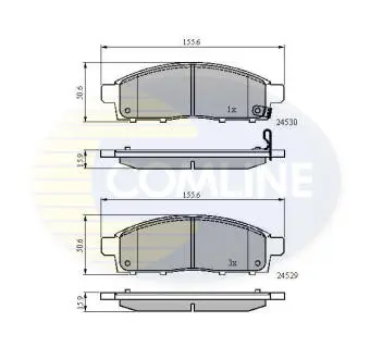 CBP31584 CBP31584 Comline - Гальмівні колодки до дисків COMLINE підбір по vin на Brocar