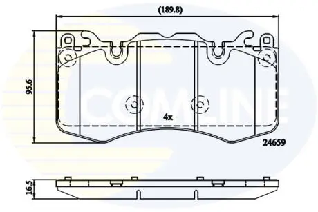 CBP02211 CBP02211 Comline - Гальмівні колодки до дисків COMLINE подбор по vin на Brocar