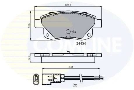 CBP21554 CBP21554 Comline - Гальмівні колодки до дисків COMLINE підбір по vin на Brocar