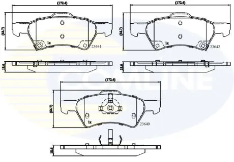 CBP31163 CBP31163 Comline - Гальмівні колодки до дисків COMLINE підбір по vin на Brocar