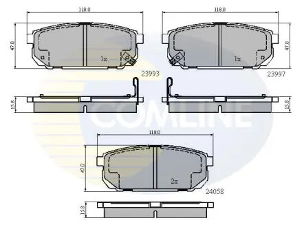 CBP31288 CBP31288 Comline - Гальмівні колодки до дисків COMLINE подбор по vin на Brocar