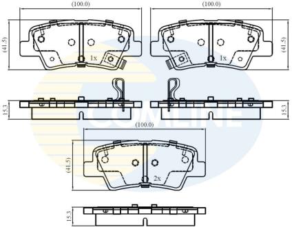 CBP32161 CBP32161 Comline - Гальмівні колодки до дисків COMLINE подбор по vin на Brocar