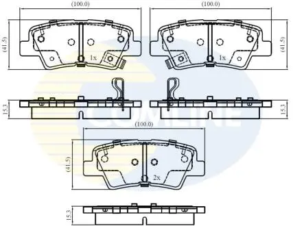 CBP32161 CBP32161 Comline - Гальмівні колодки до дисків COMLINE підбір по vin на Brocar