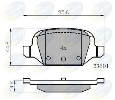 CBP01026 CBP01026 Comline - Гальмівні колодки до дисків COMLINE підбір по vin на Brocar