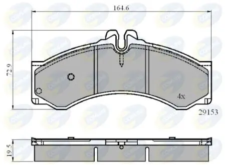 CBP0271 CBP0271 Comline - Гальмівні колодки до дисків COMLINE підбір по vin на Brocar
