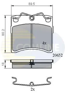 CBP0925 CBP0925 Comline - Гальмівні колодки до дисків COMLINE підбір по vin на Brocar