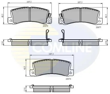 CBP3458 CBP3458 Comline - Гальмівні колодки до дисків COMLINE подбор по vin на Brocar