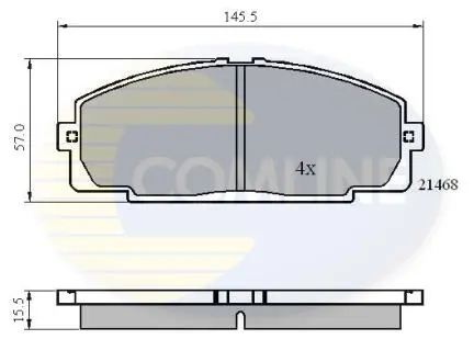 CBP0459 CBP0459 Comline - Гальмівні колодки до дисків COMLINE підбір по vin на Brocar