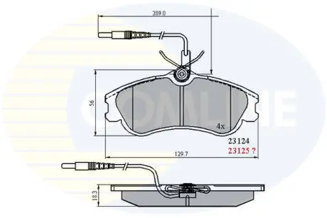 CBP1174 CBP1174 Comline - Гальмівні колодки до дисків COMLINE подбор по vin на Brocar