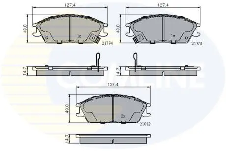 CBP3253 CBP3253 Comline - Гальмівні колодки до дисків COMLINE подбор по vin на Brocar